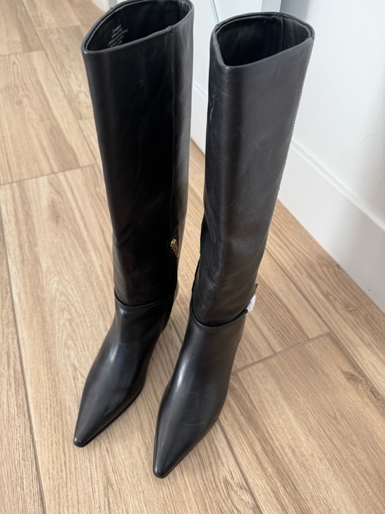 Madewell Eliza Tall Buckle Boots NWOB 7.5 black - Picture 7 of 11